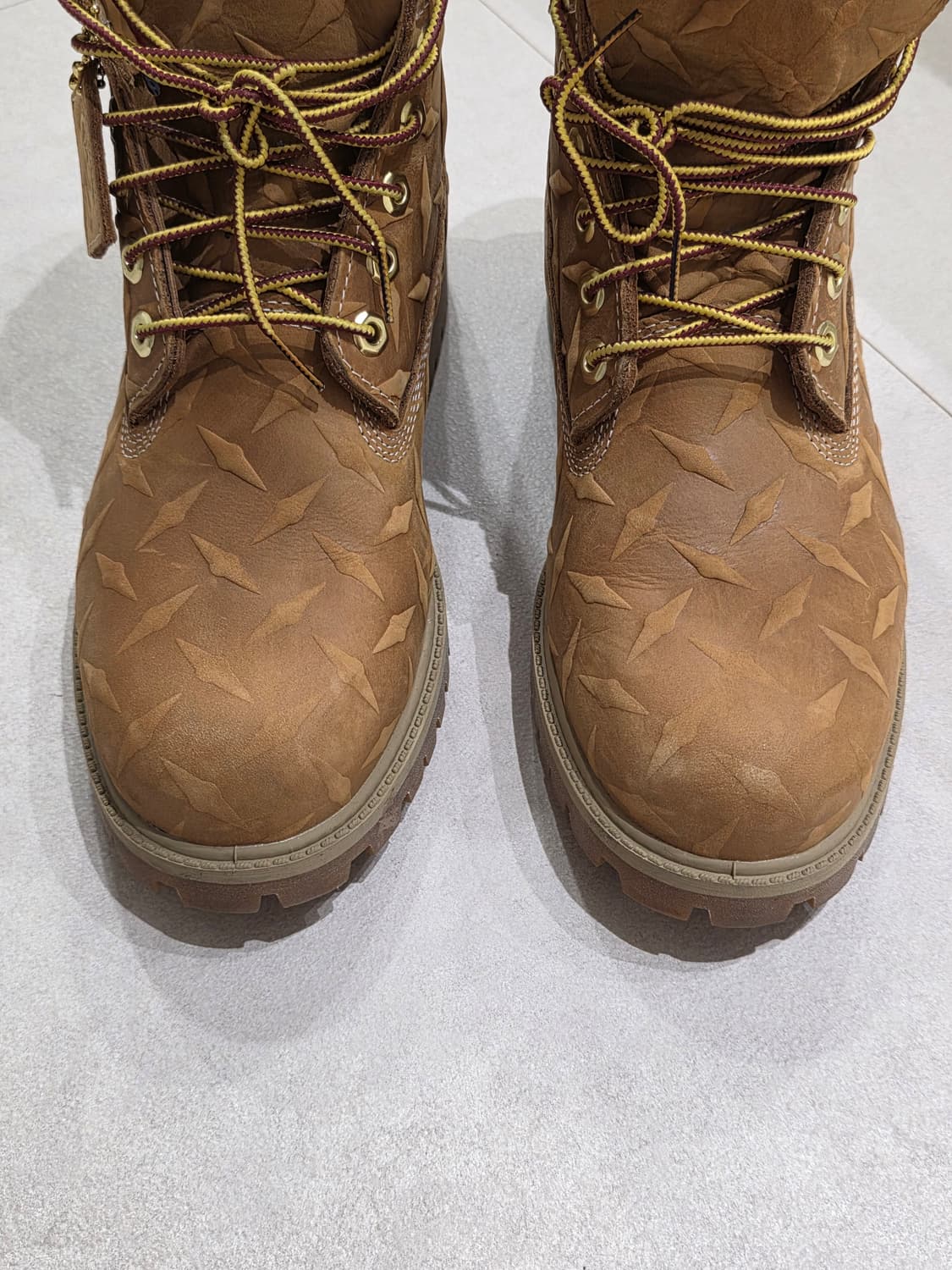 팀버랜드 x 슈프림 다이아몬드 플레이트 부츠 (EU42) 상품이미지3