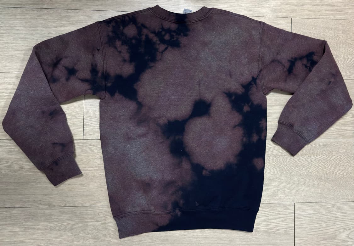 길단 블리치 가공 스웻셔츠 맨투맨 상품이미지1