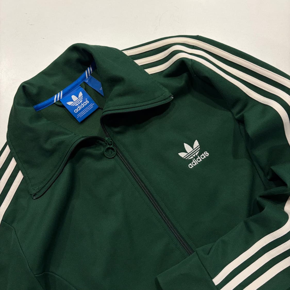 [105] 14s 아디다스 유로파 삼선 트랙탑 져지 자켓 그린 C514 상품이미지3
