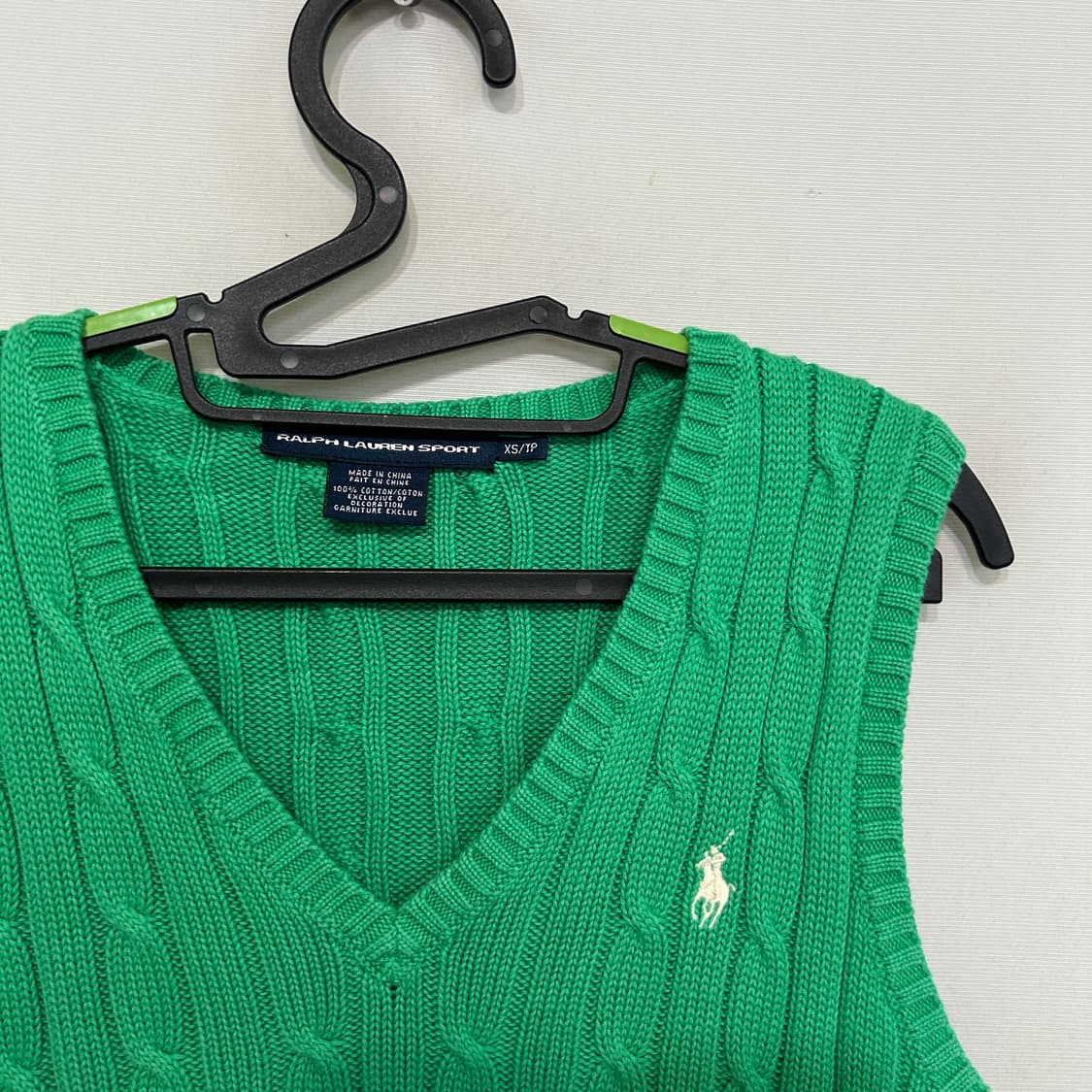 폴로 랄프로렌 케이블 니트 조끼 XS 상품이미지2