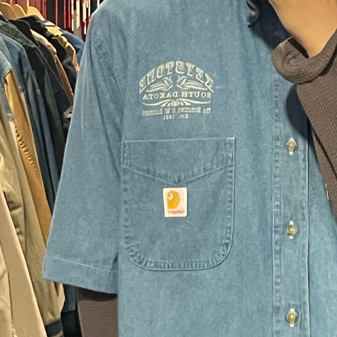 [IM] carhartt 칼하트 데님 반팔셔츠 상품이미지6