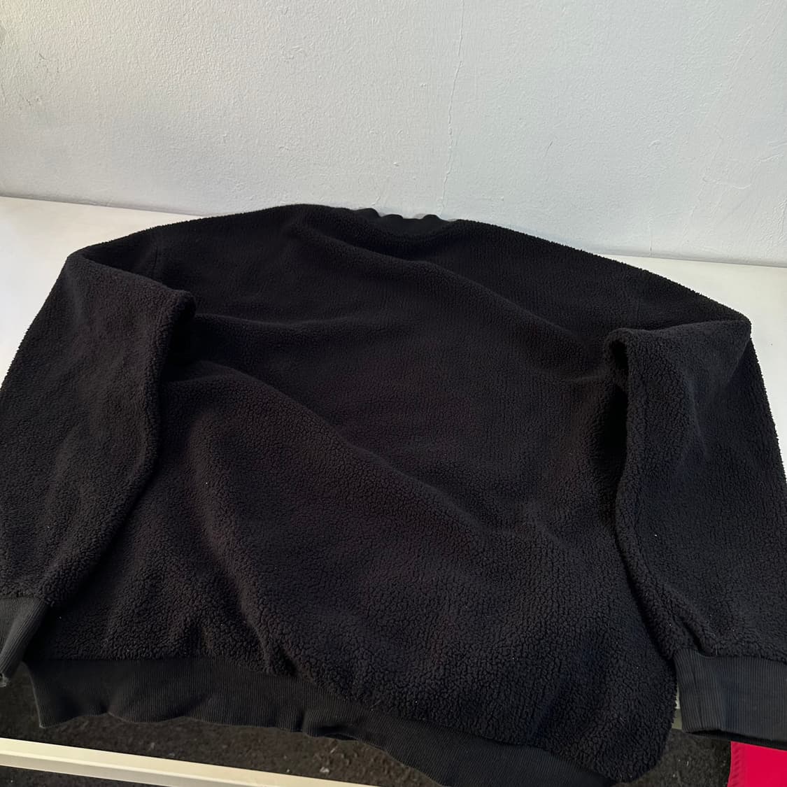 XL 푸마 블랙 뽀글이 후리스 맨투맨 상품이미지5