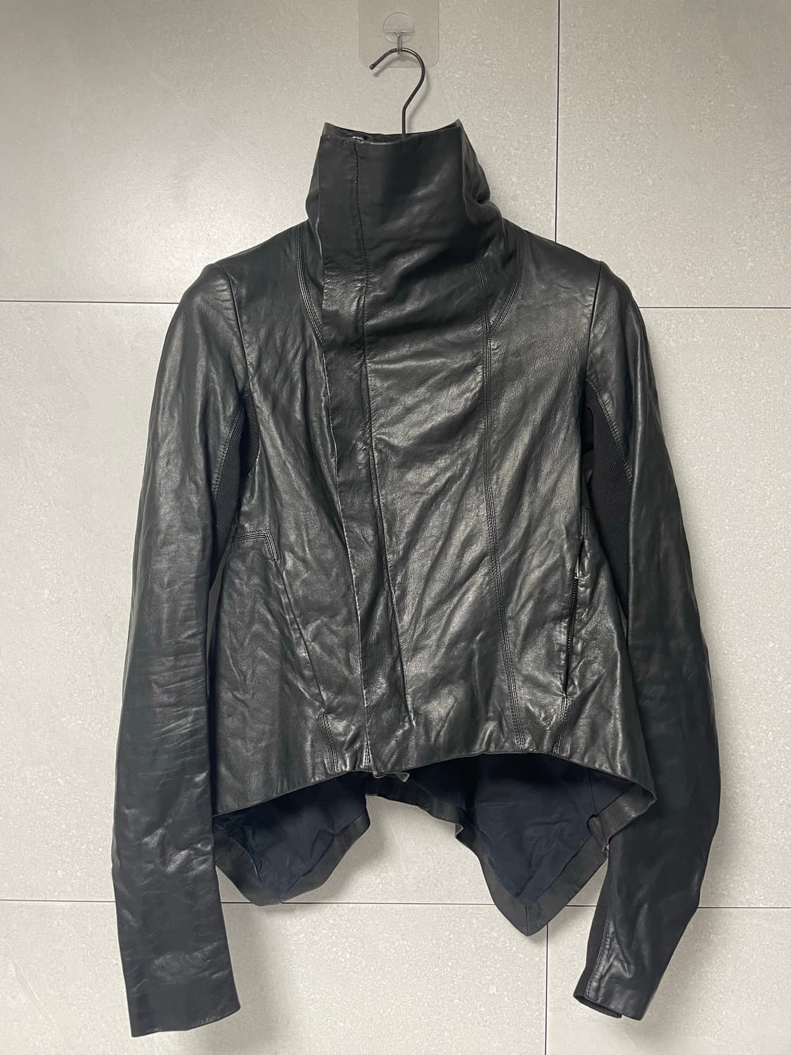 릭 오웬스 나스카 하이넥 레더자켓 상품이미지2