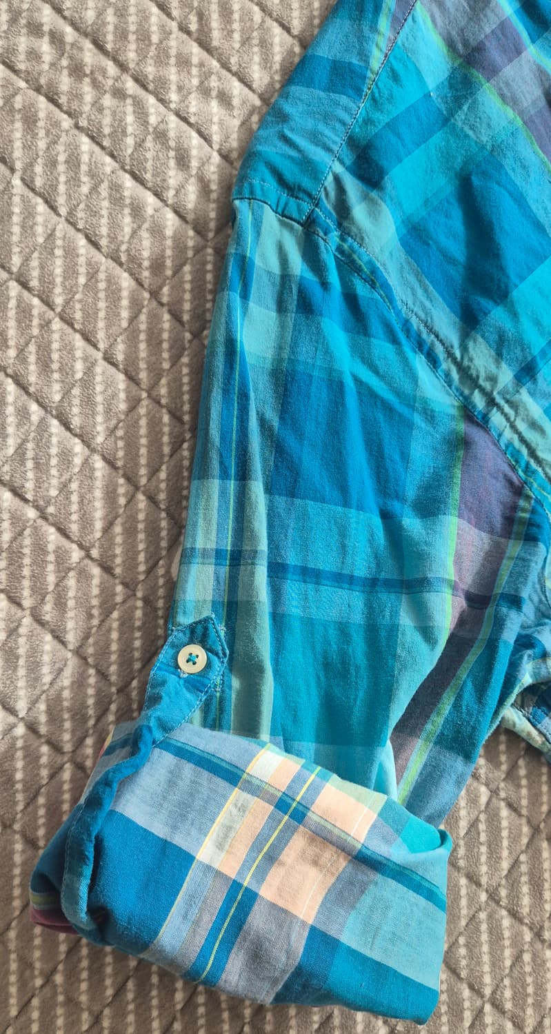 빈티지 타미 힐피거 체크 남방 XL[긴팔/반팔] 상품이미지10