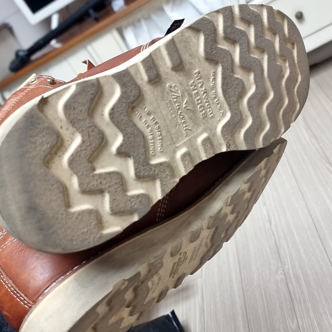 미제 usa Thorogood 쏘로굿 8인치 워커 부츠 브라운(9.5) 상품이미지9