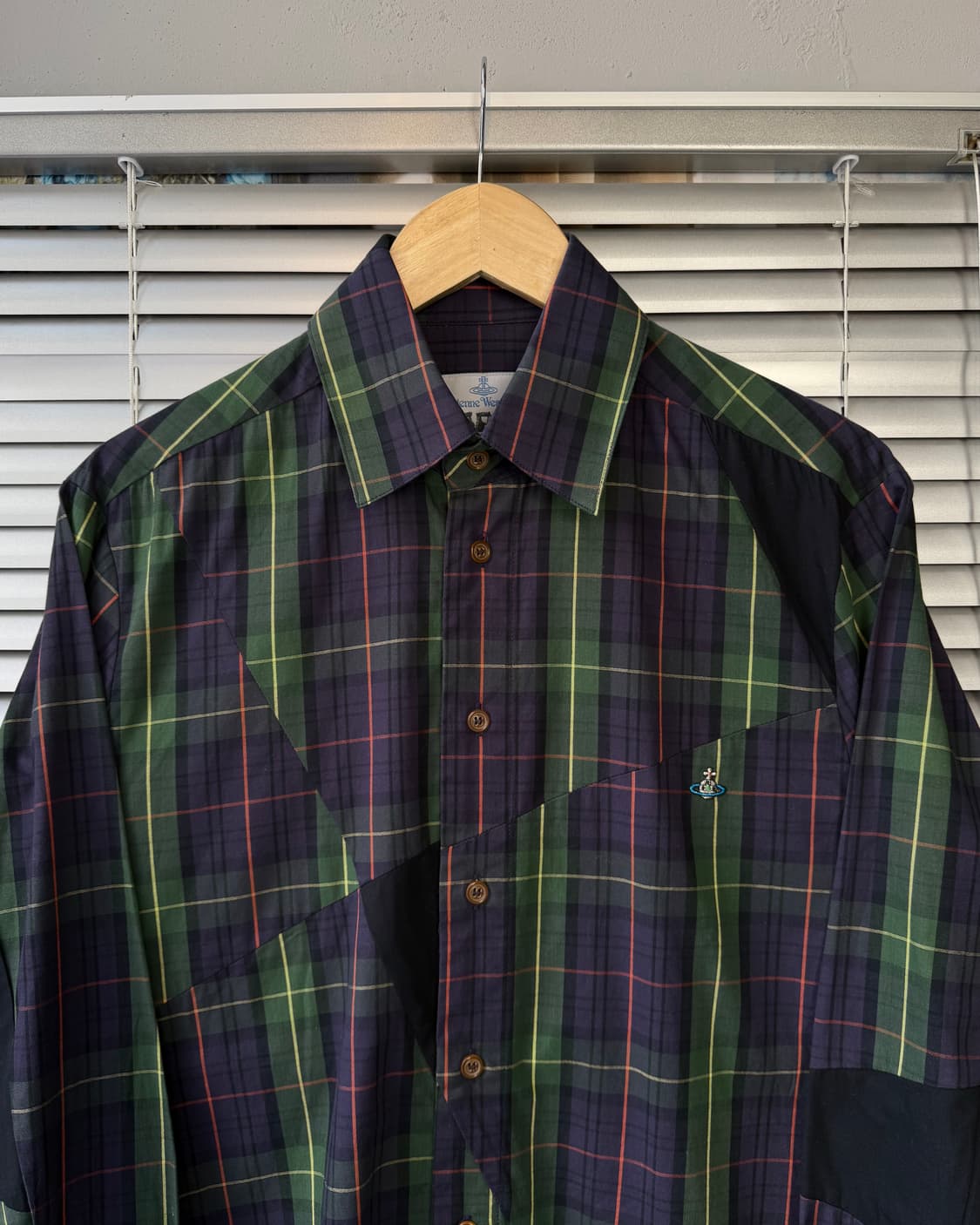 Vivienne Westwood man unbalanced 체크셔츠 상품이미지4