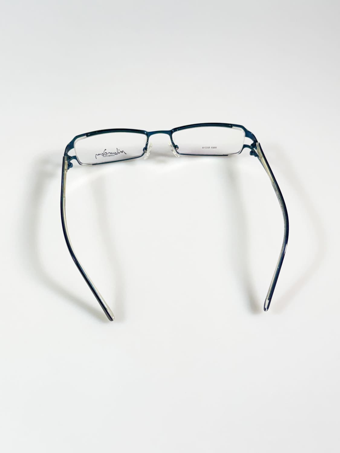 MILANDAY 슬림 스퀘어 메탈 프레임 빈티지 안경 상품이미지5