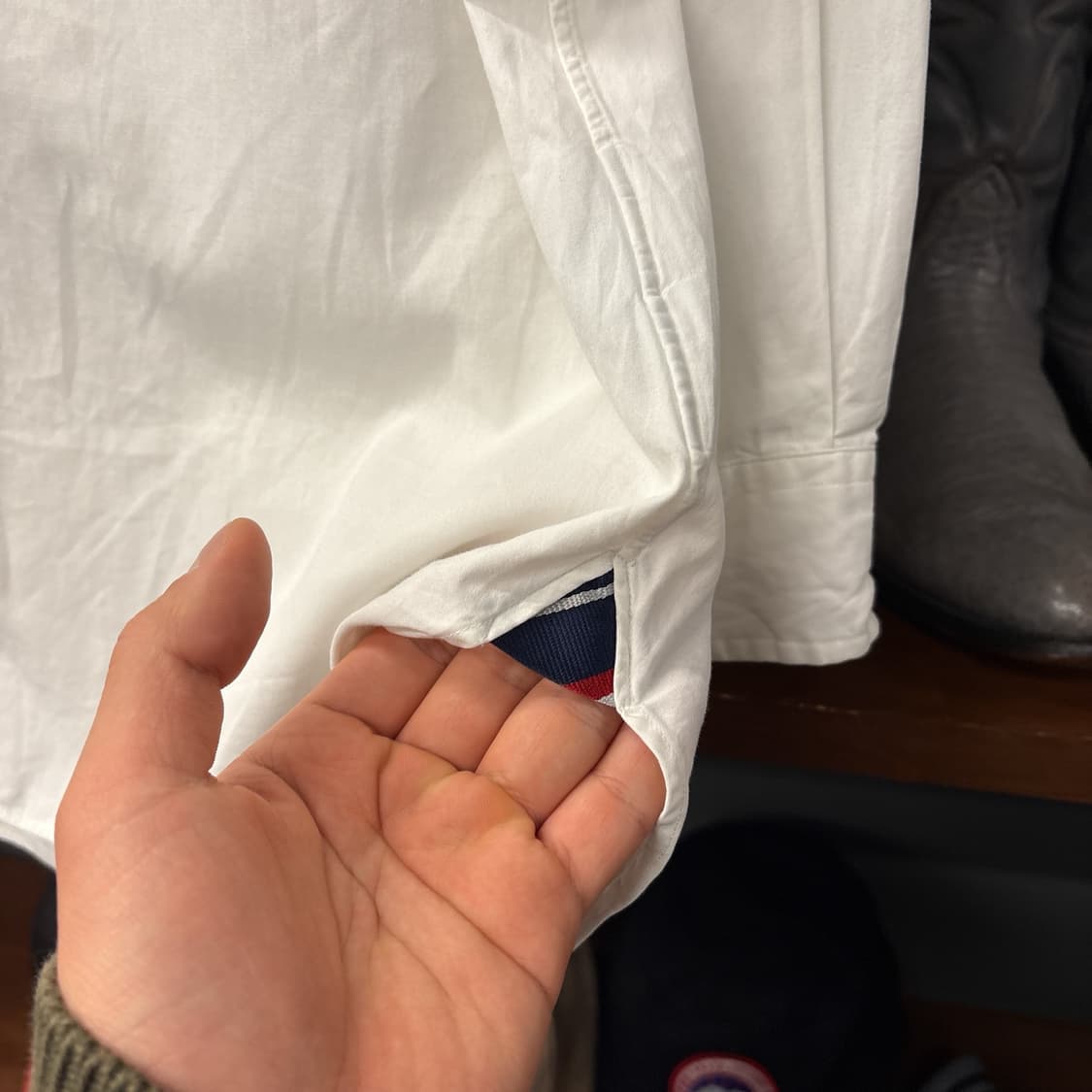 90s 폴로 랄프로렌 클래식핏 골프클럽 크레스트 버튼다운 셔츠 N1091 상품이미지8