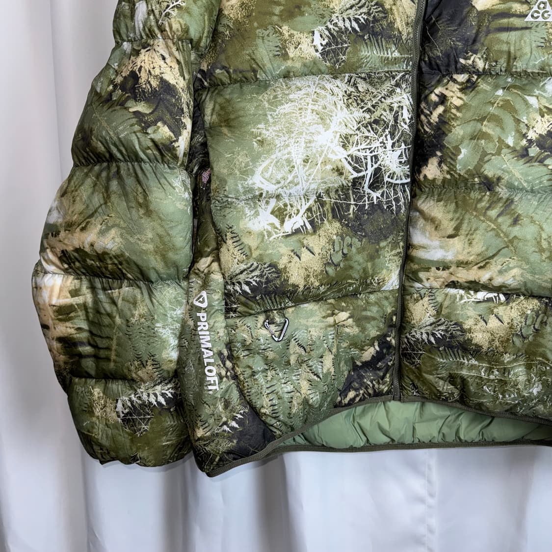 나이키 acg 써마핏 adv 루나레이크 푸퍼 루즈 후디드 패딩 자켓 그린 상품이미지4