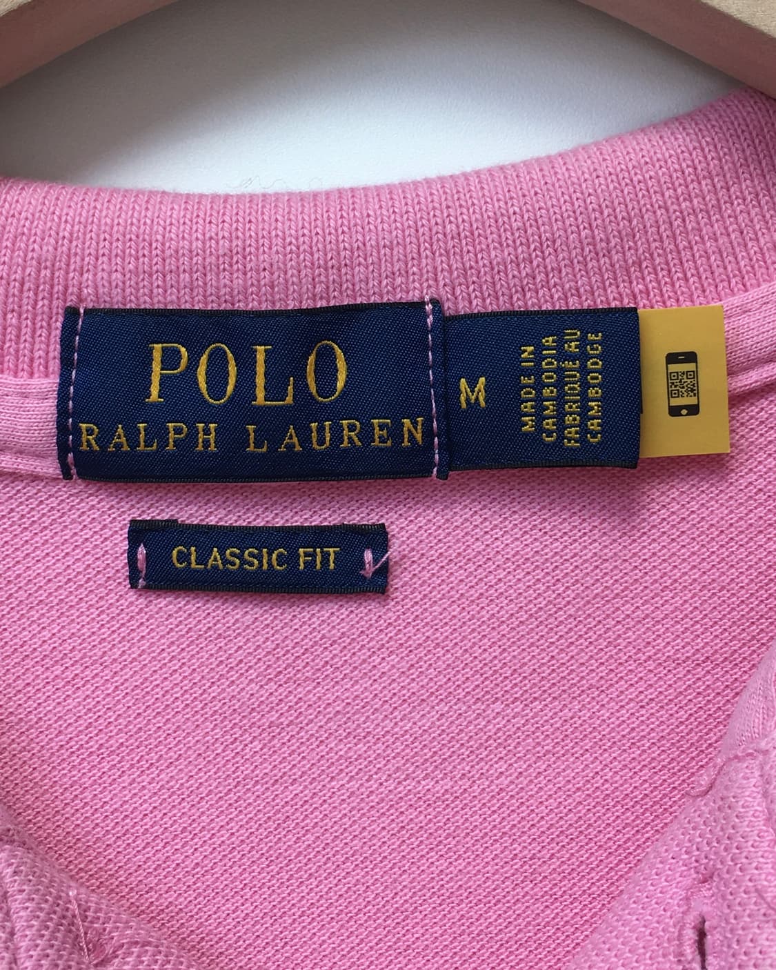Polo 폴로 랄프로렌 QR라벨 핑크컬러 PK티셔츠 상품이미지5