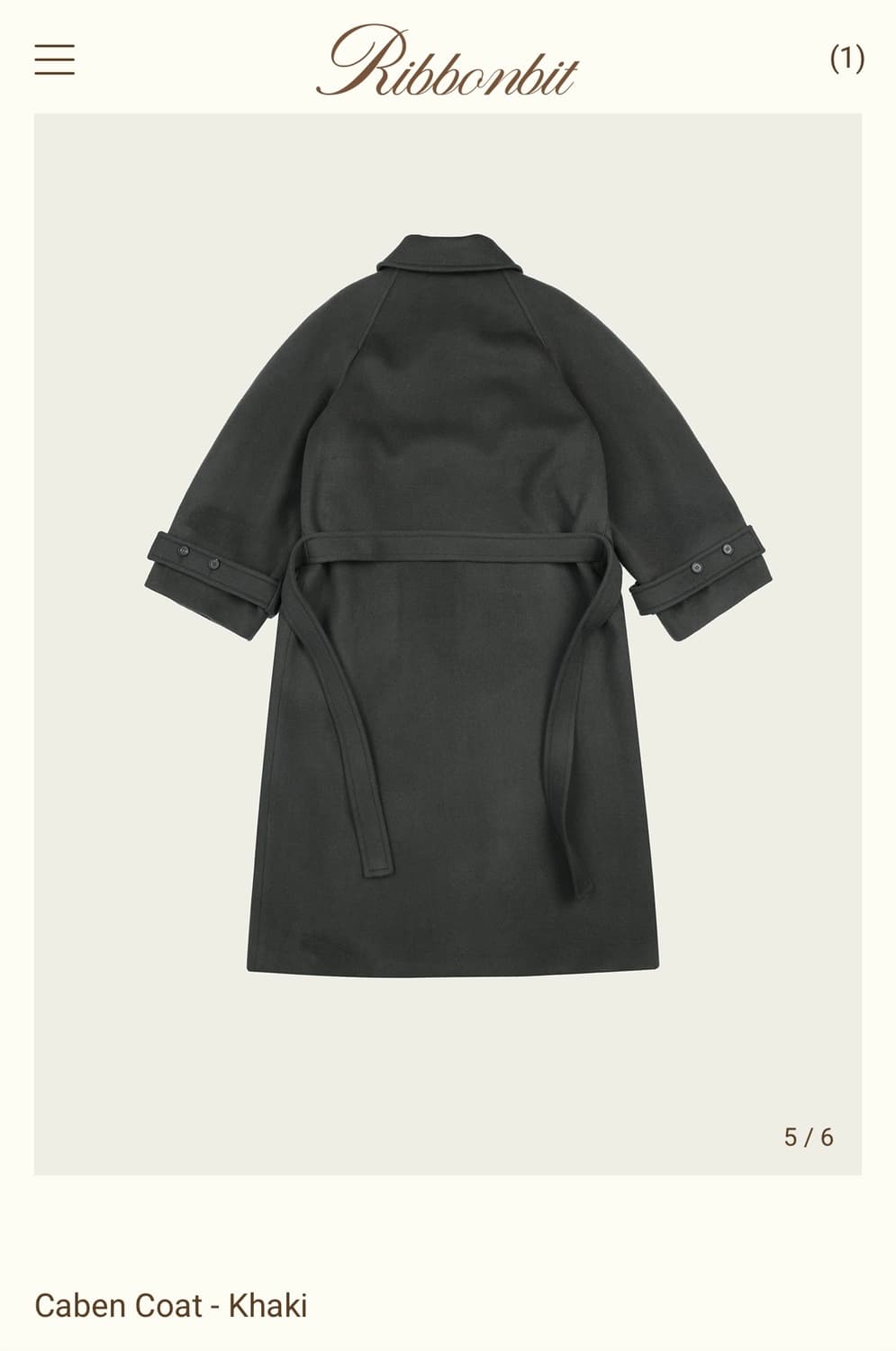 리본빛 카벤 코트 상품이미지2