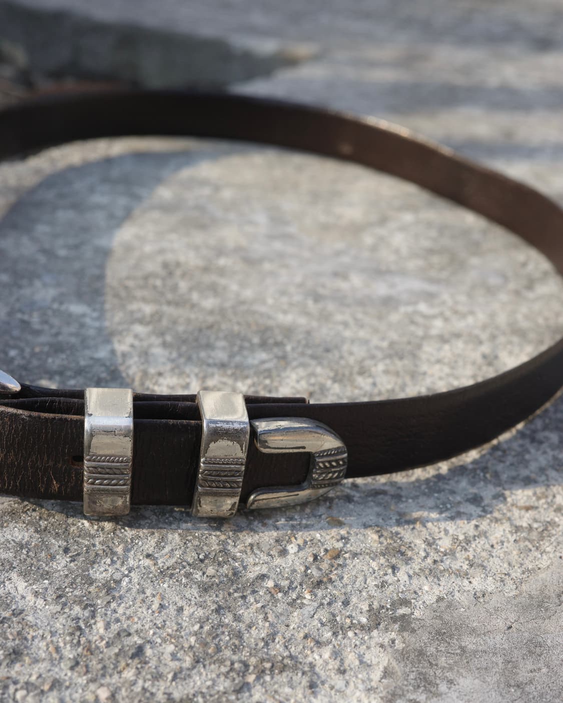 빈티지 웨스턴 레더 드레스 벨트 상품이미지3
