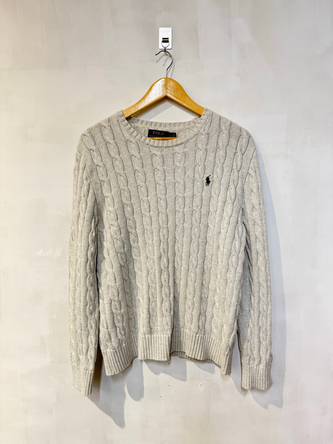 폴로 멜란지그레이 니트 상품이미지1