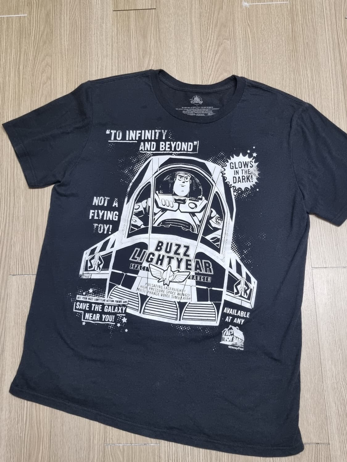 디즈니 토이스토리 버즈 야광 반팔 상품이미지2