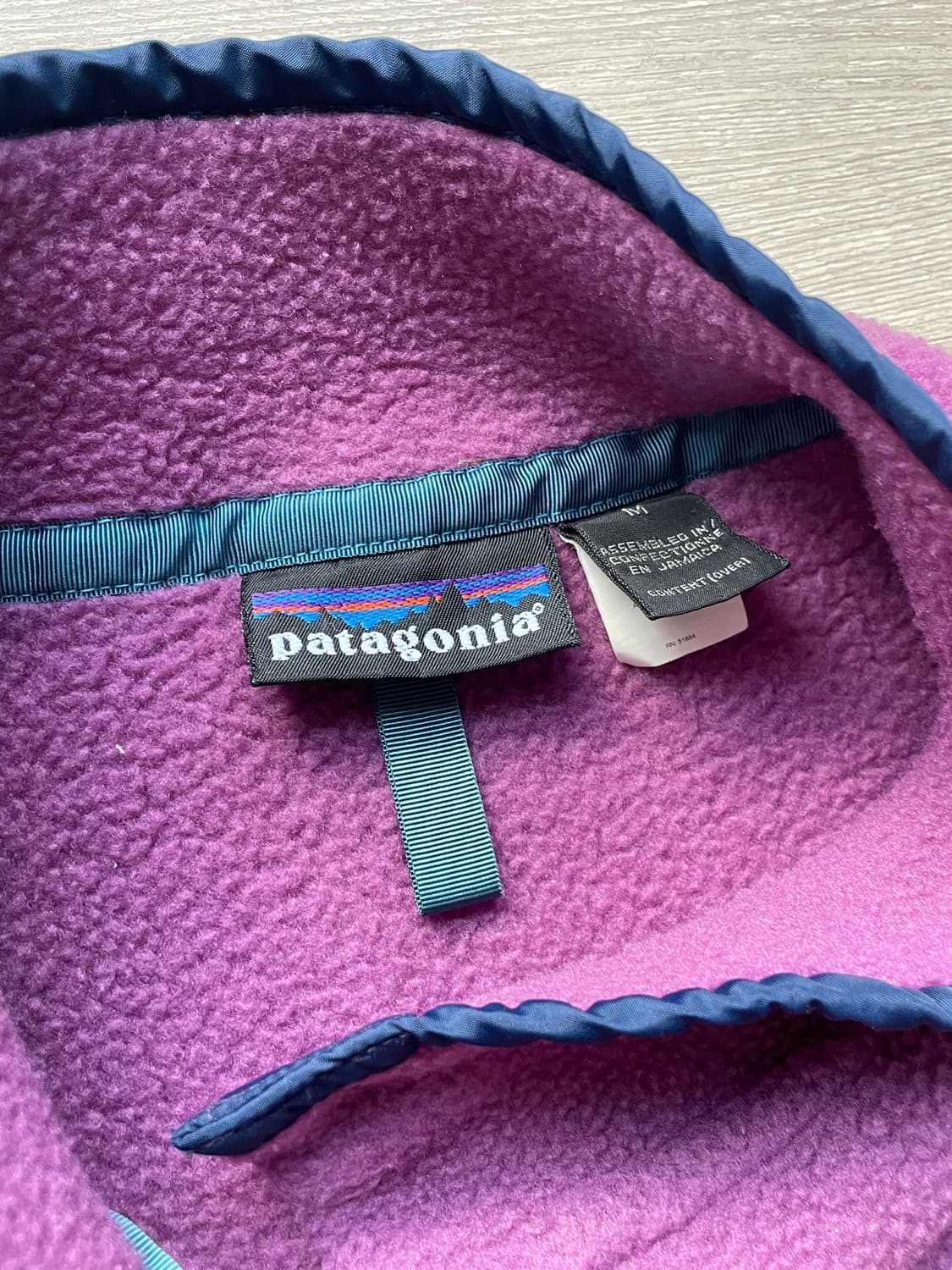 90s 파타고니아 신칠라 스노우리스 퍼플 블루 눈없산 빈티지 상품이미지3