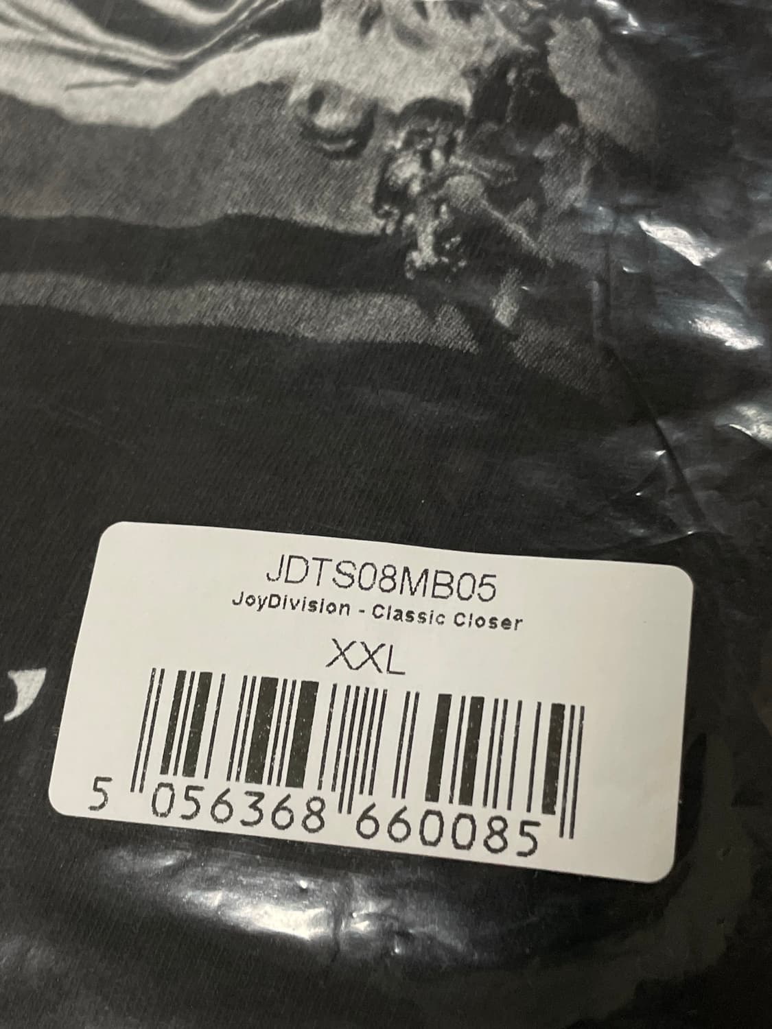 [XXL 새상품] 조이 디비전 Closer 티셔츠 공식 머천 밴드티 락티 상품이미지4