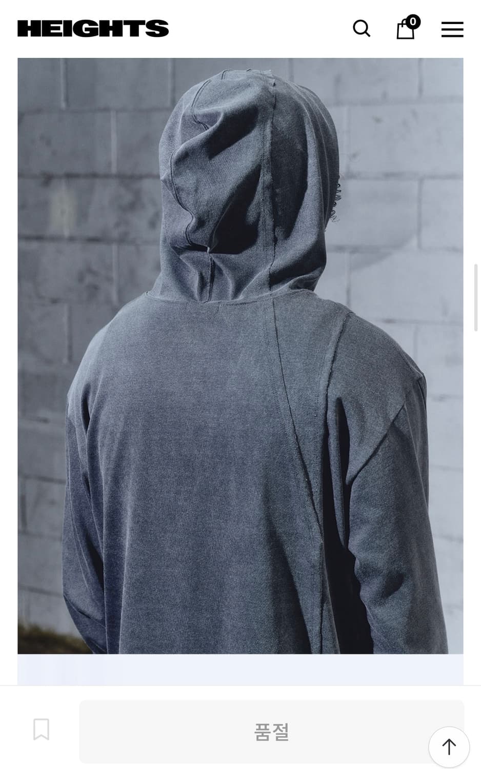 머신 신테시스 콜렉티브 차콜 후드 롱슬리브 상품이미지1