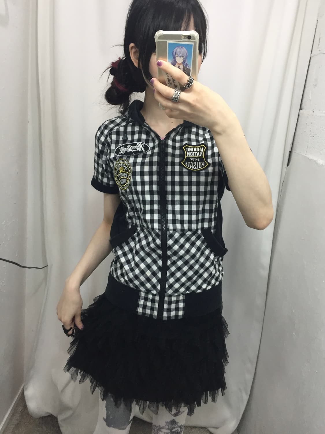 깅엄체크 코디 🖤 상품이미지3