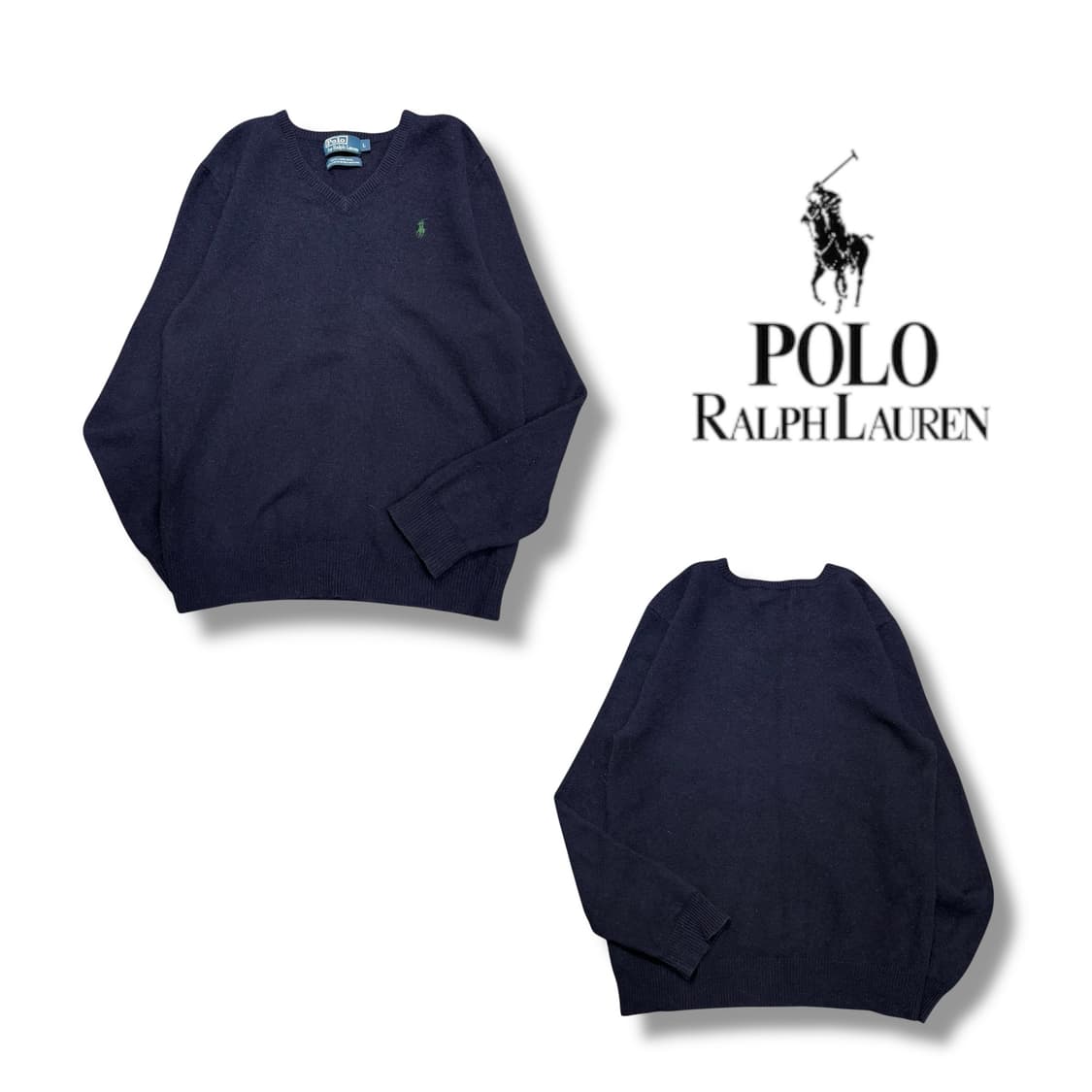 폴로 랄프로렌 램스울 브이넥 니트 상품이미지1