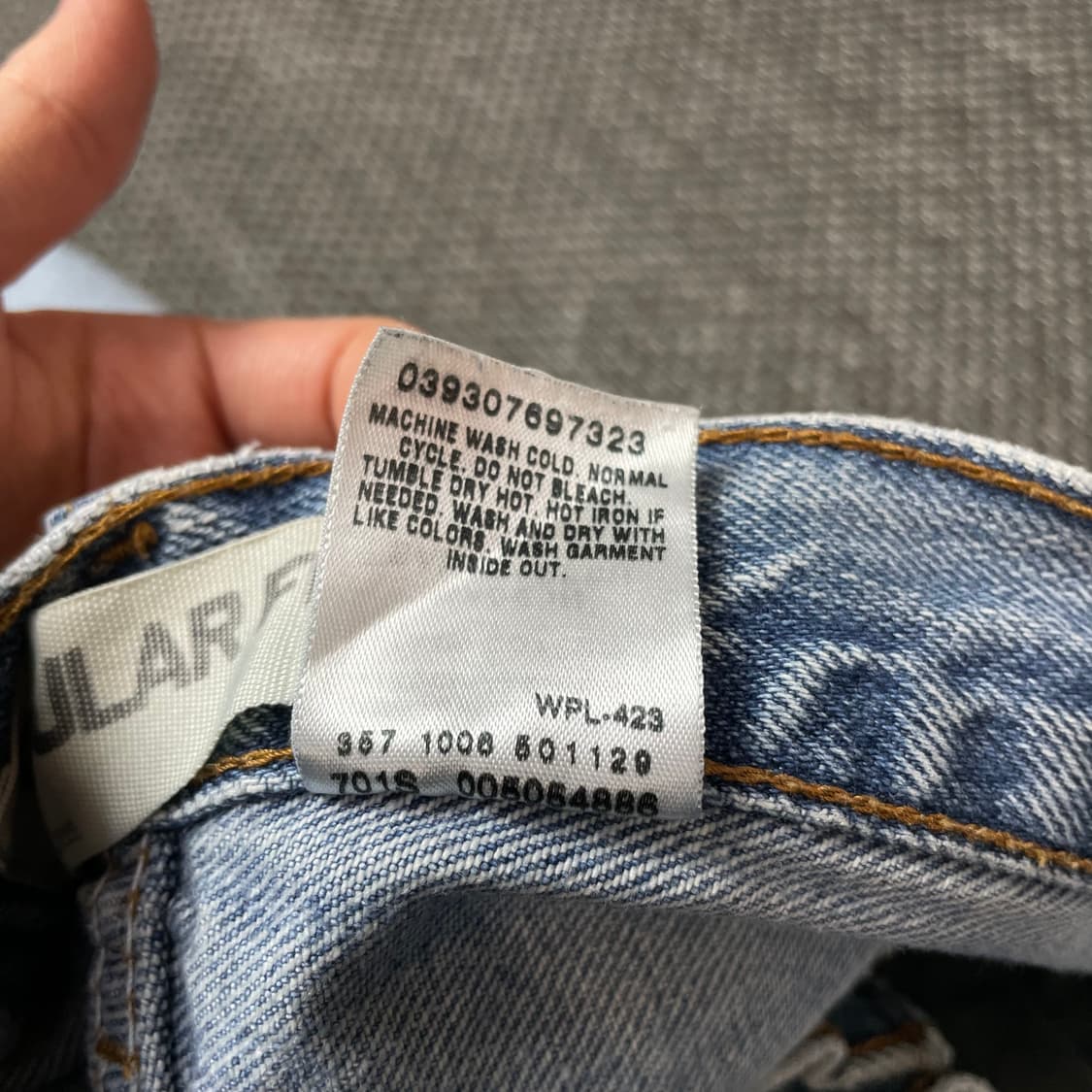 (32) 리바이스 505 00s 32X34 연청 데님 팬츠 레귤러핏 상품이미지5