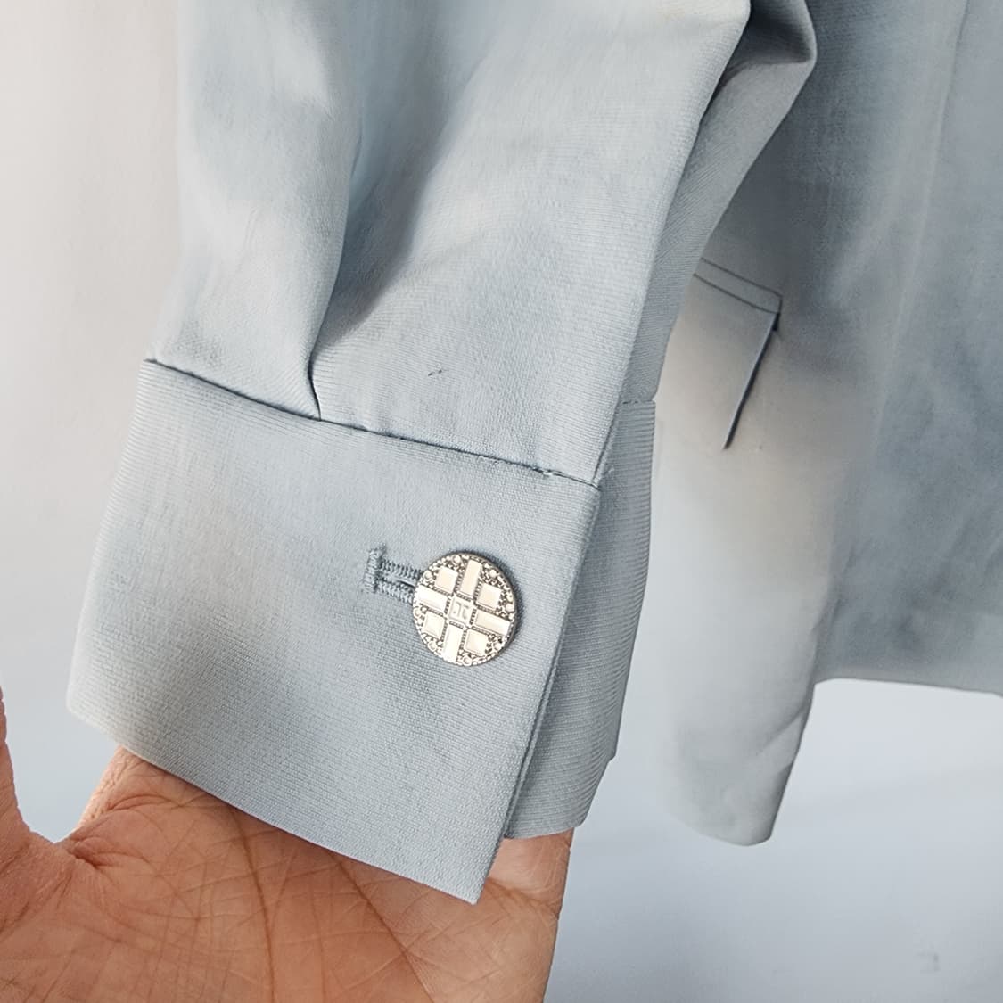 까사렐 더블 버튼 자켓 블루 상품이미지5