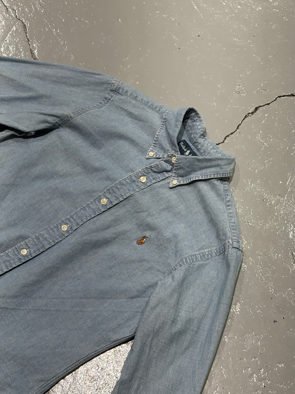 폴로 랄프로렌(Polo Ralph Lauren) 데님 샴브레이 셔츠 상품이미지2