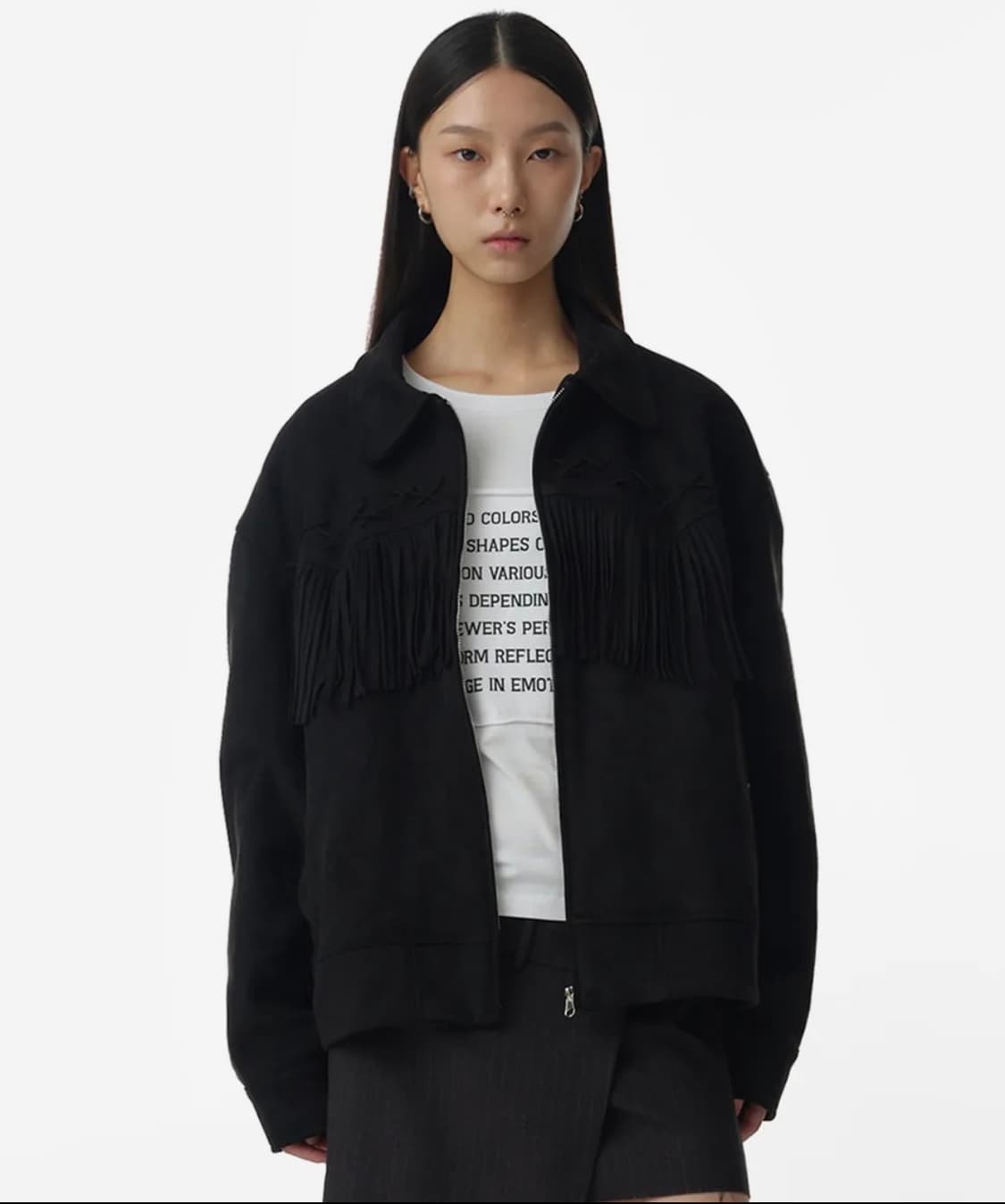 밀로우먼 프린지 웨스턴 자켓(블랙) 상품이미지1