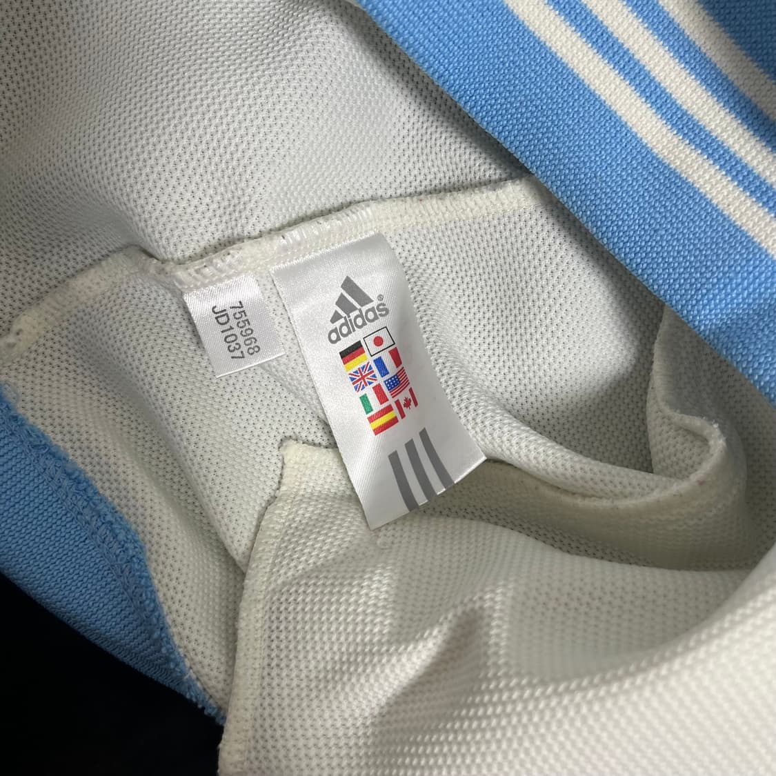 아디다스 크림소다 하늘색 져지 y2k 대장템 아노깔 상품이미지6