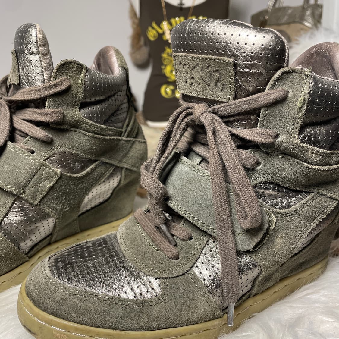 ASH 메탈릭 웨지힐 스니커즈 상품이미지3