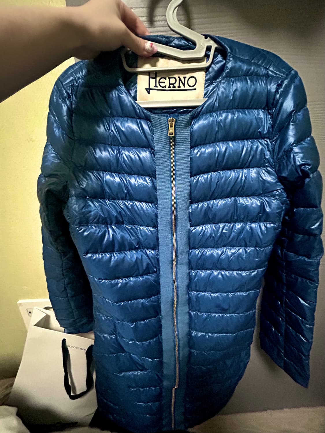 에르노 초경량패딩 블루 상품이미지1