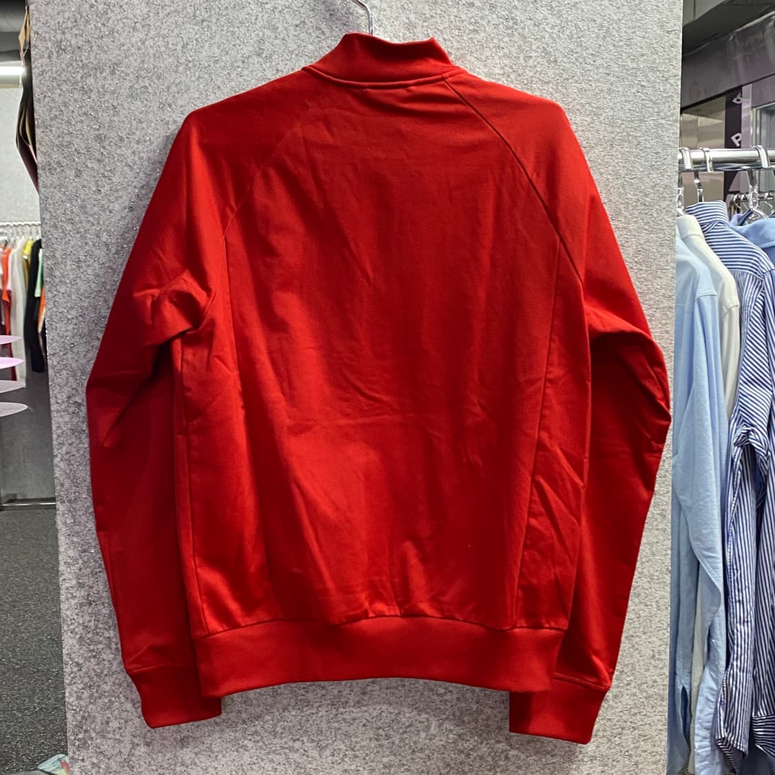 아디다스 오리지널 사이드라인 레드 배색 트랙 탑 져지 B3128  상품이미지3