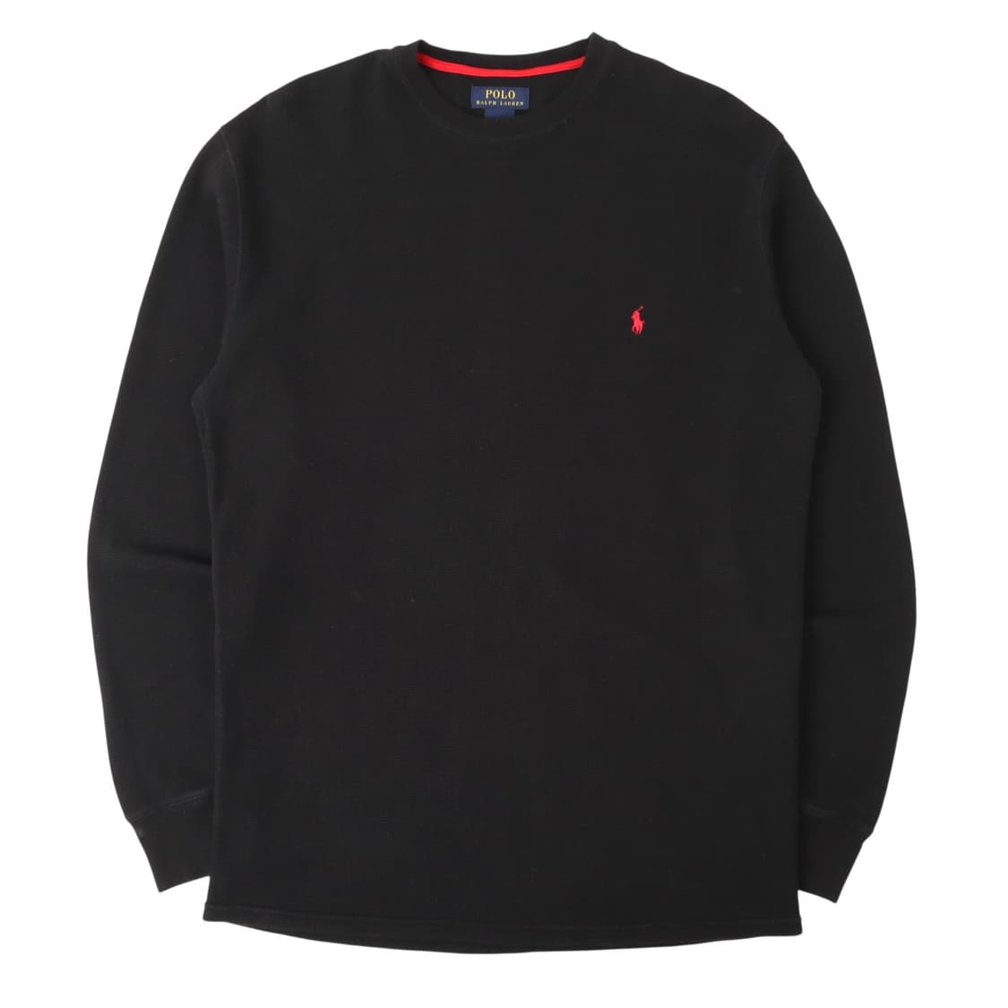 폴로 랄프로렌 블랙 코튼 와플 롱슬리브 상품이미지1