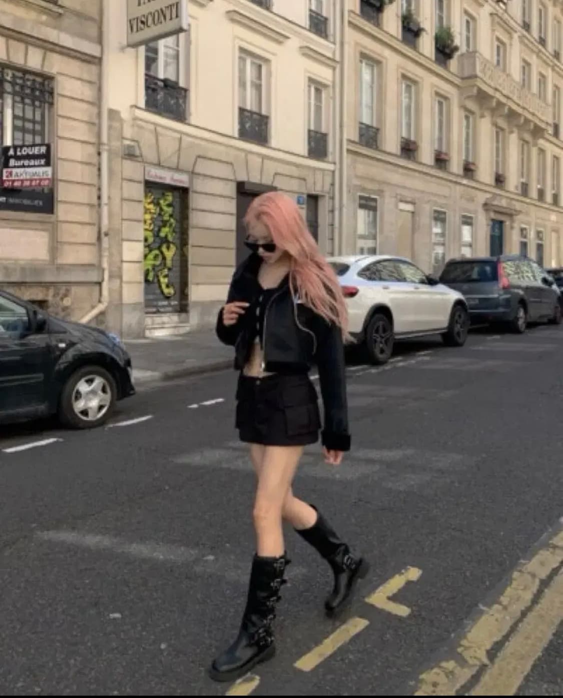 새상품  myuun 뮨 박규언 배드레스 크롭 무스탕 상품이미지8