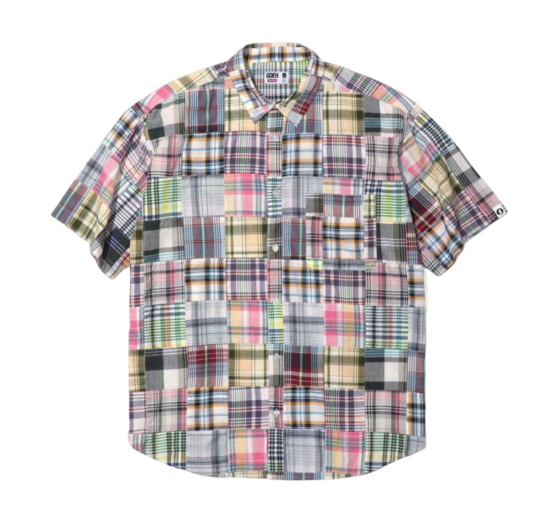 슈프림x굿이너프 패치워크 셔츠 상품이미지1