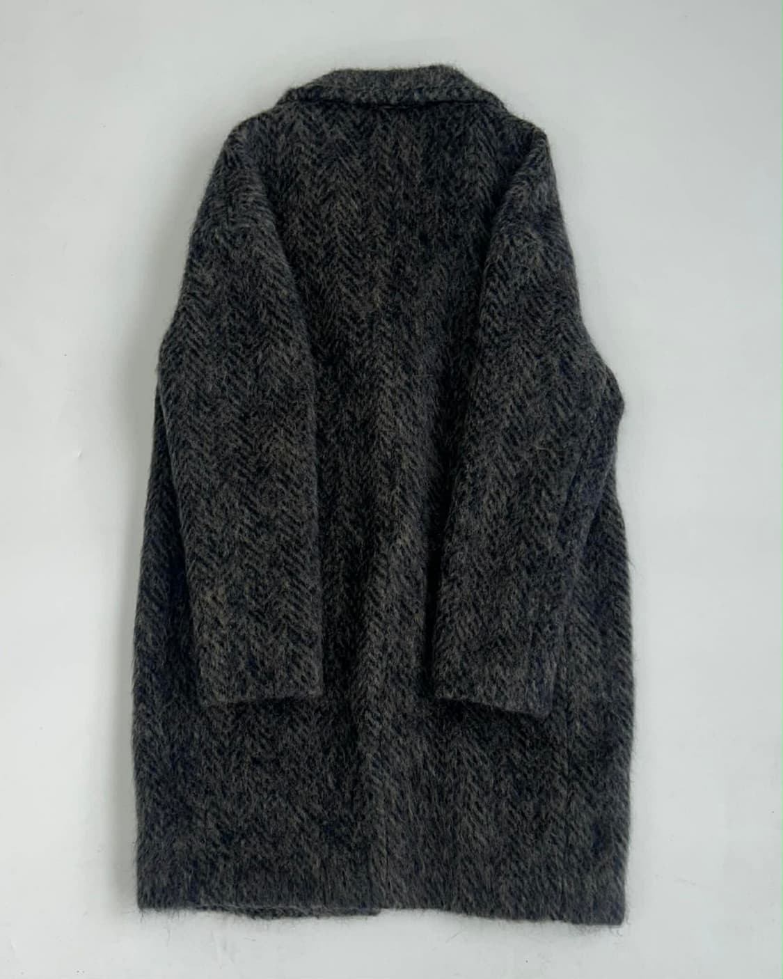 [55] 마리엘라 마리니 한정판 헤링본 알파카 혼방 코트 상품이미지2