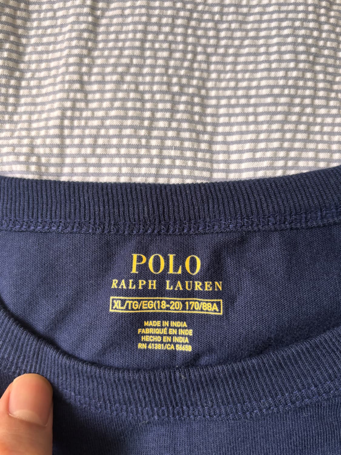 에이징의 극치, 프린트 크랙이 예술이 된 Polo 롱슬리브 맨투맨 상품이미지3