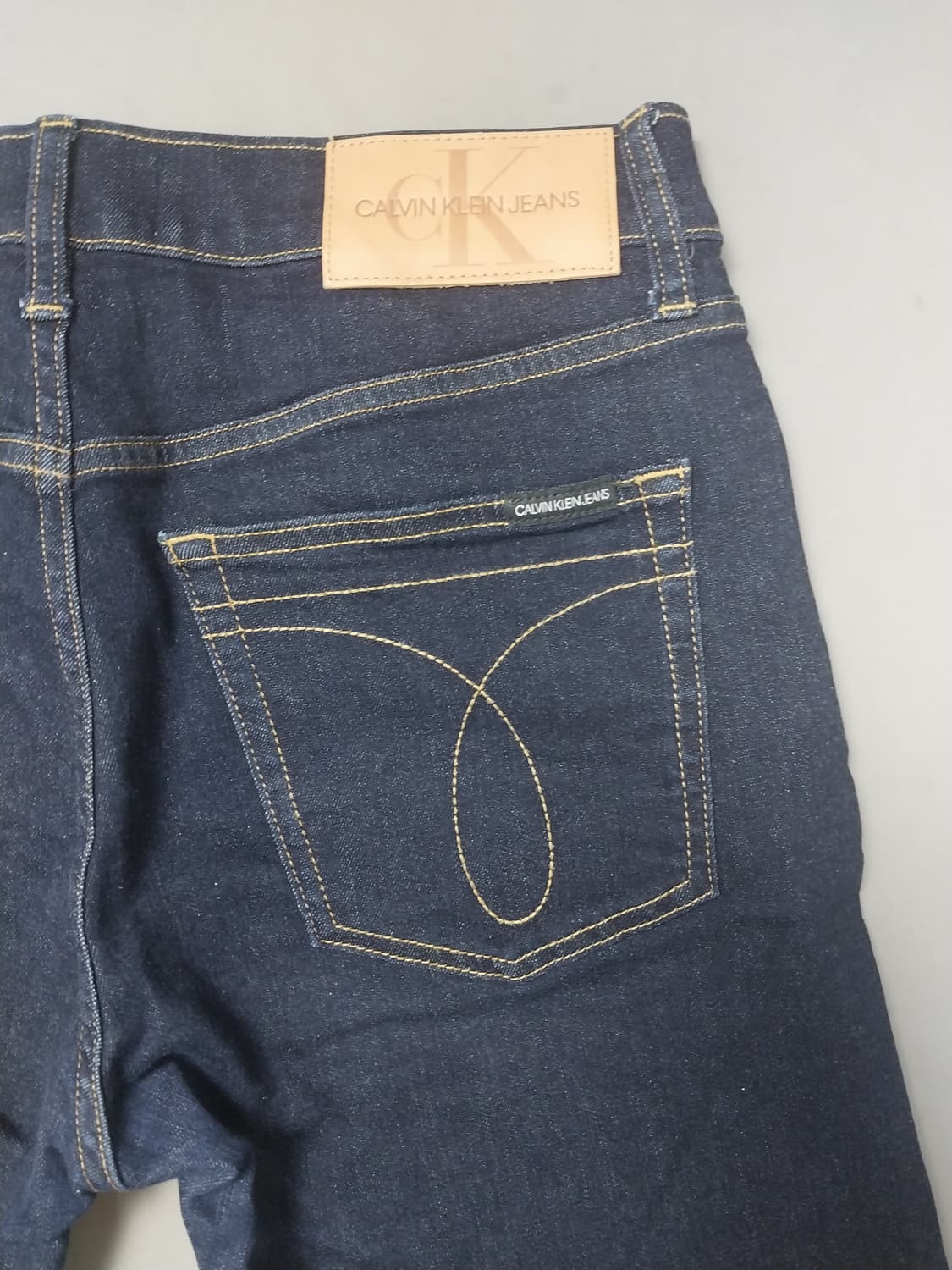 [32] 캘빈클라인 진스 진청 무지 슬림진 청바지 상품이미지9