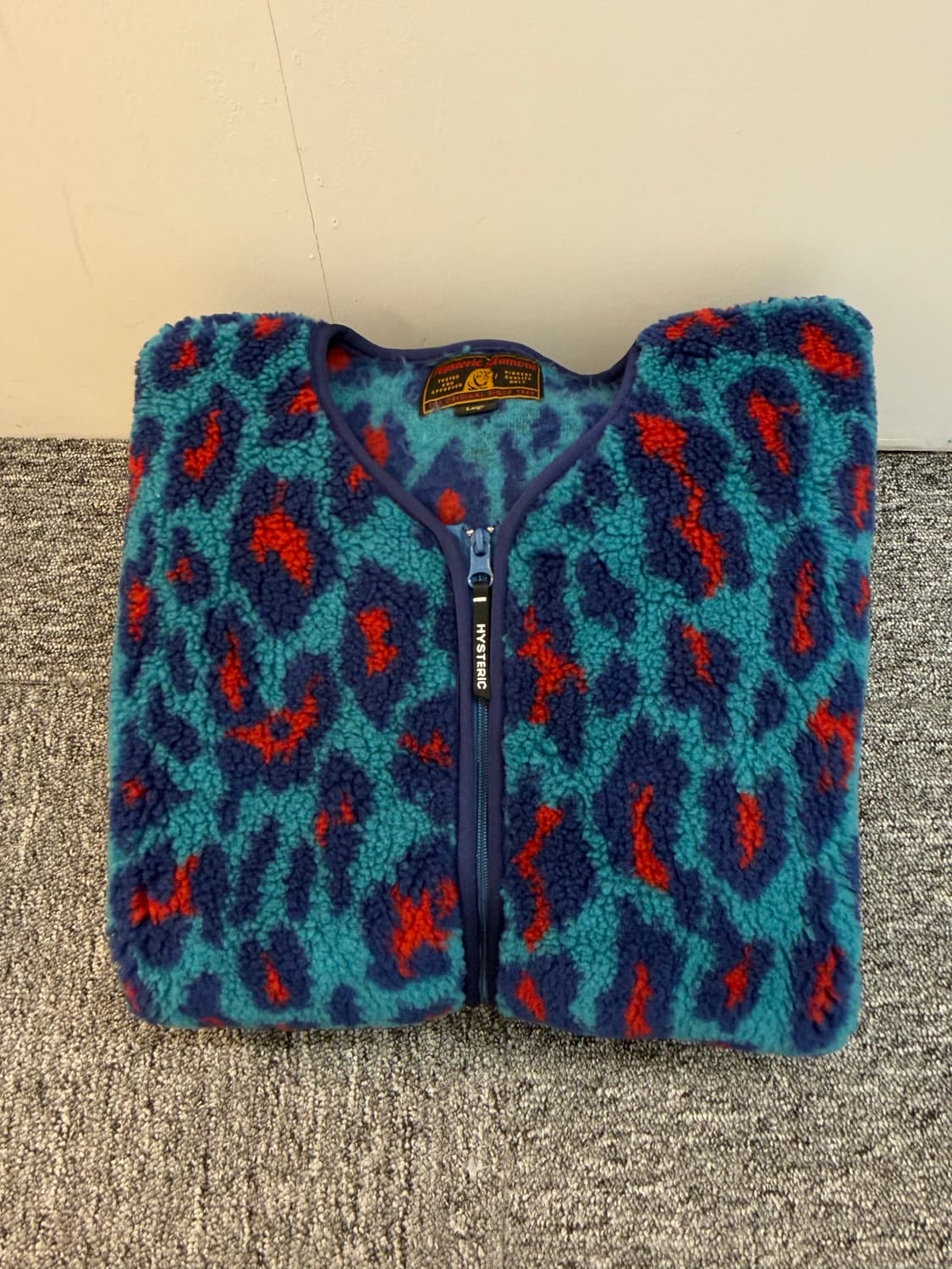 히스테릭 글래머 레오파드 논카라 플리스자켓  상품이미지6