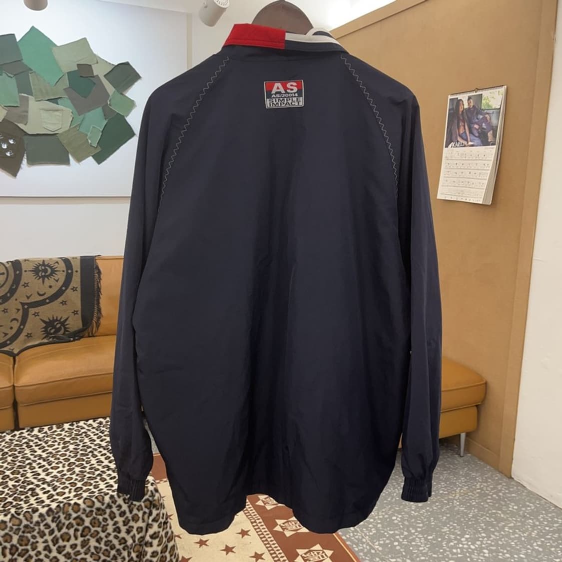 아식스 레트로 00's 카라로고 배색 바람막이 자켓 105 C09186 상품이미지4