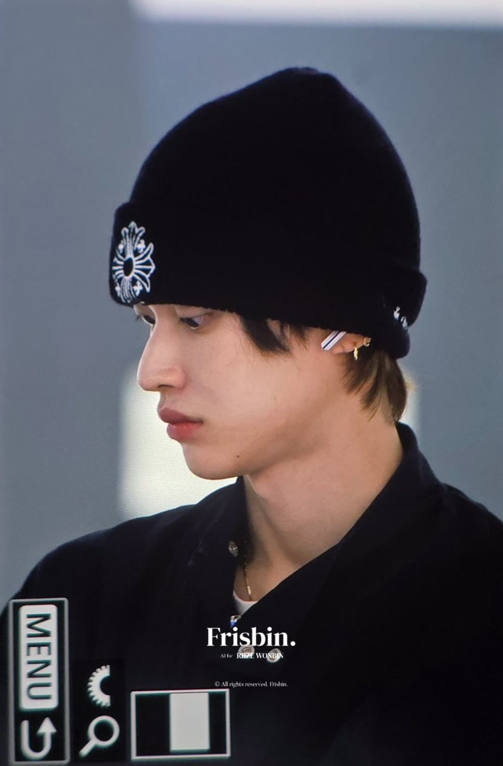 [크롬하츠] 울 비니 블랙 화이트 상품이미지3