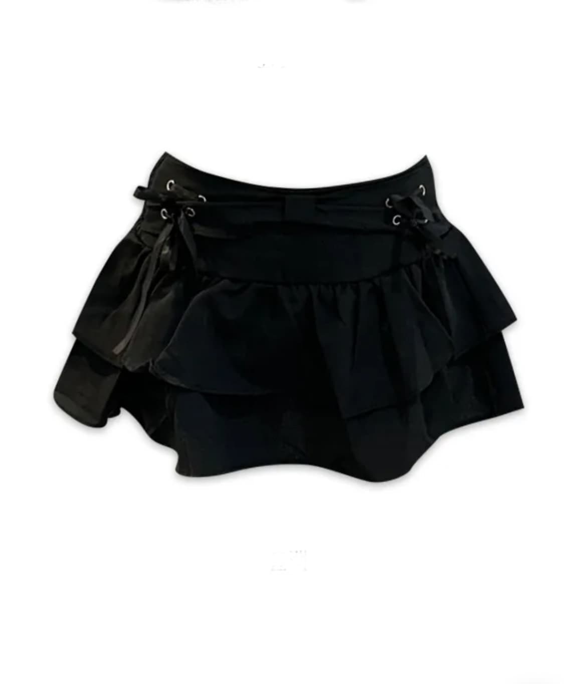 리본 아일렛 밴딩 스커트 상품이미지1