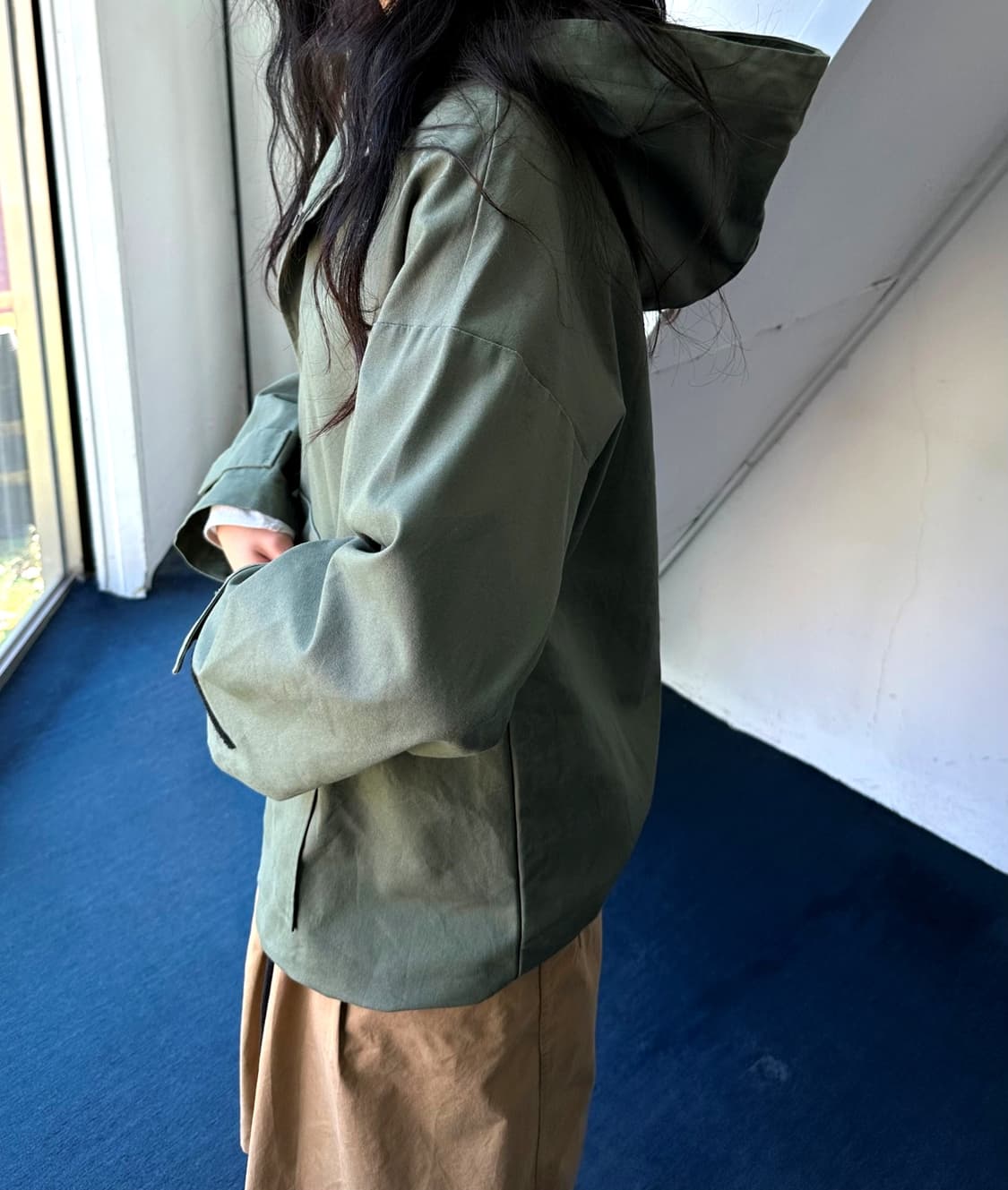 Cotton wide anorak parka 상품이미지8