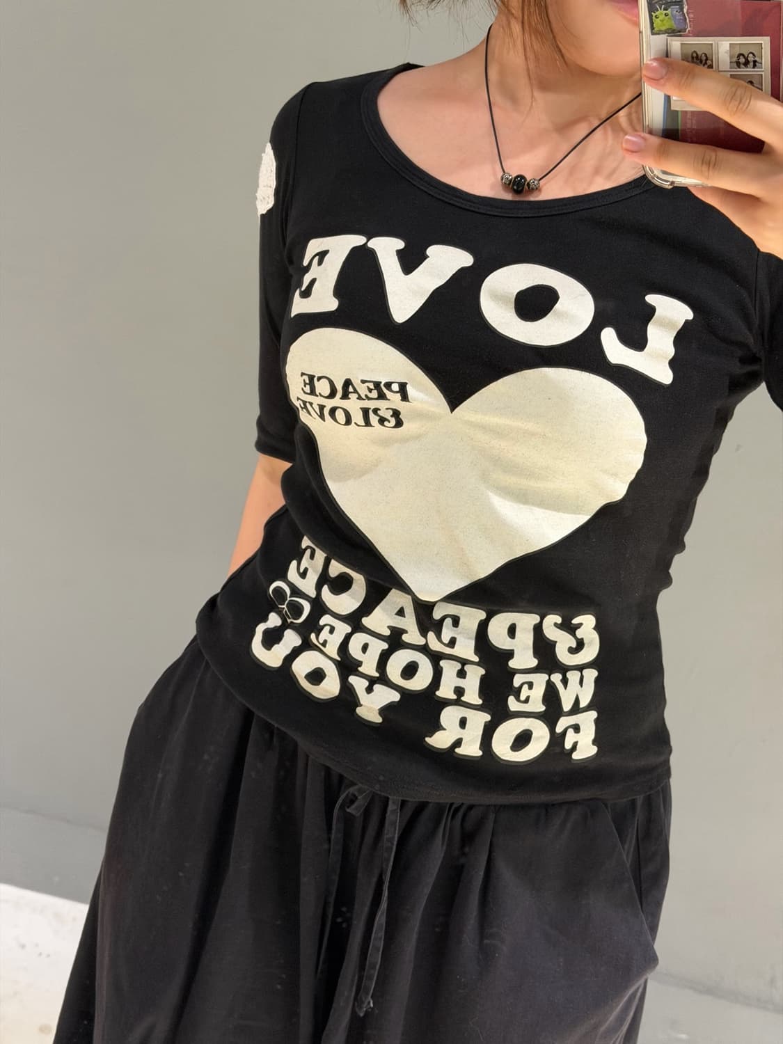 chu xxx peace & love♥︎ top 상품이미지3