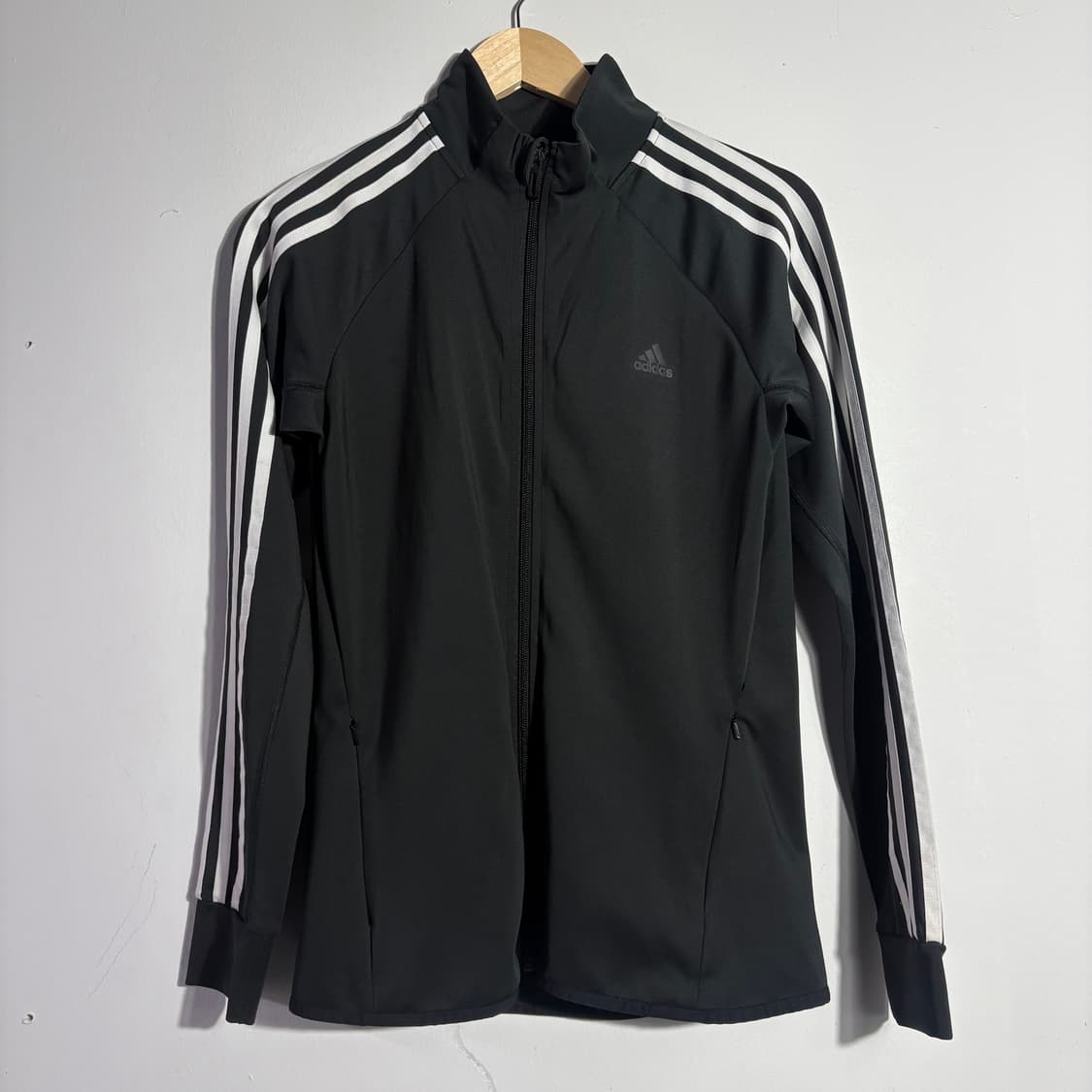 아디다스 블랙 삼선 슬림핏 집업 자켓 상품이미지1