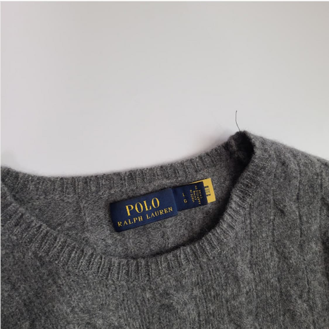 폴로 랄프로렌 신형라벨 여자 여성 니트 스웨터 L (h 상품이미지3