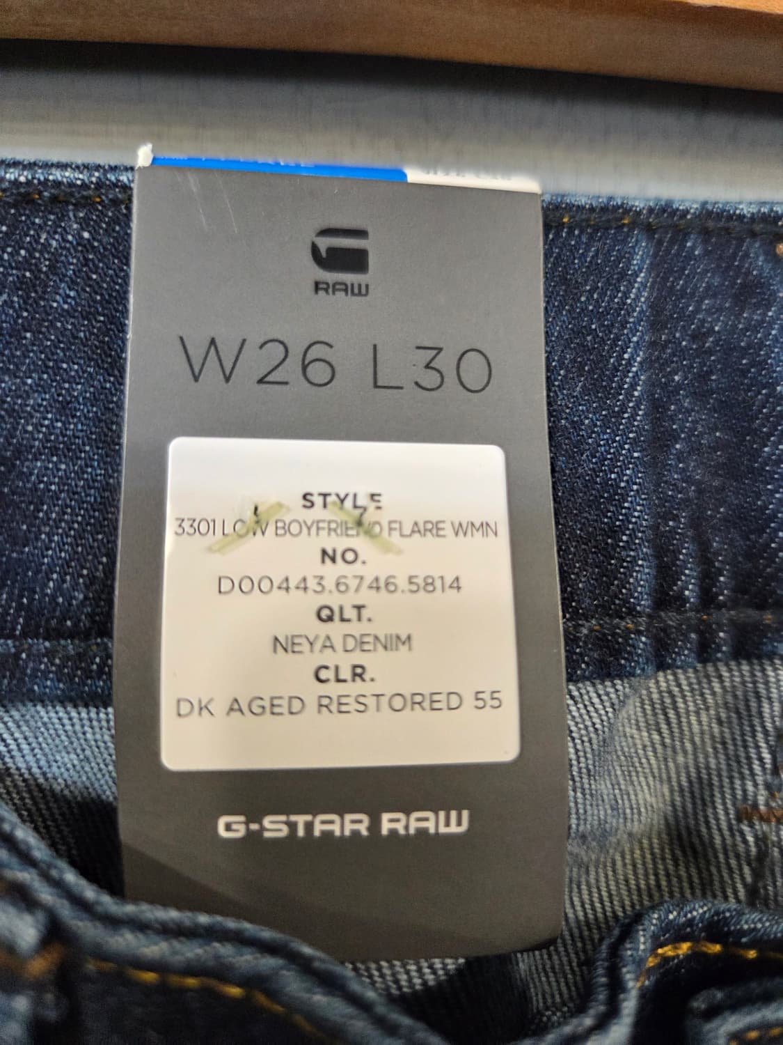 G-Star Raw 3301 데님 부추컷 팬츠(25/26) 상품이미지7