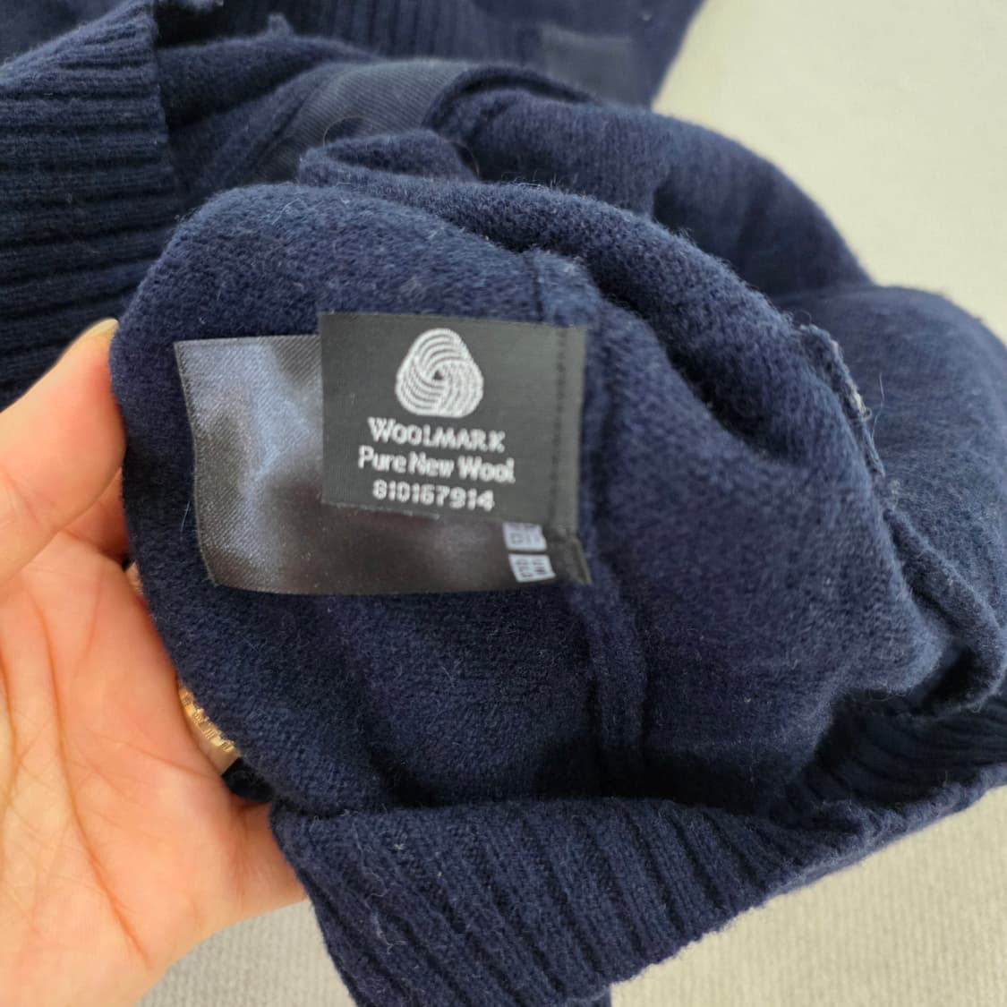 [S] 유니클로 램스울 니트 가디건 0220J 상품이미지4