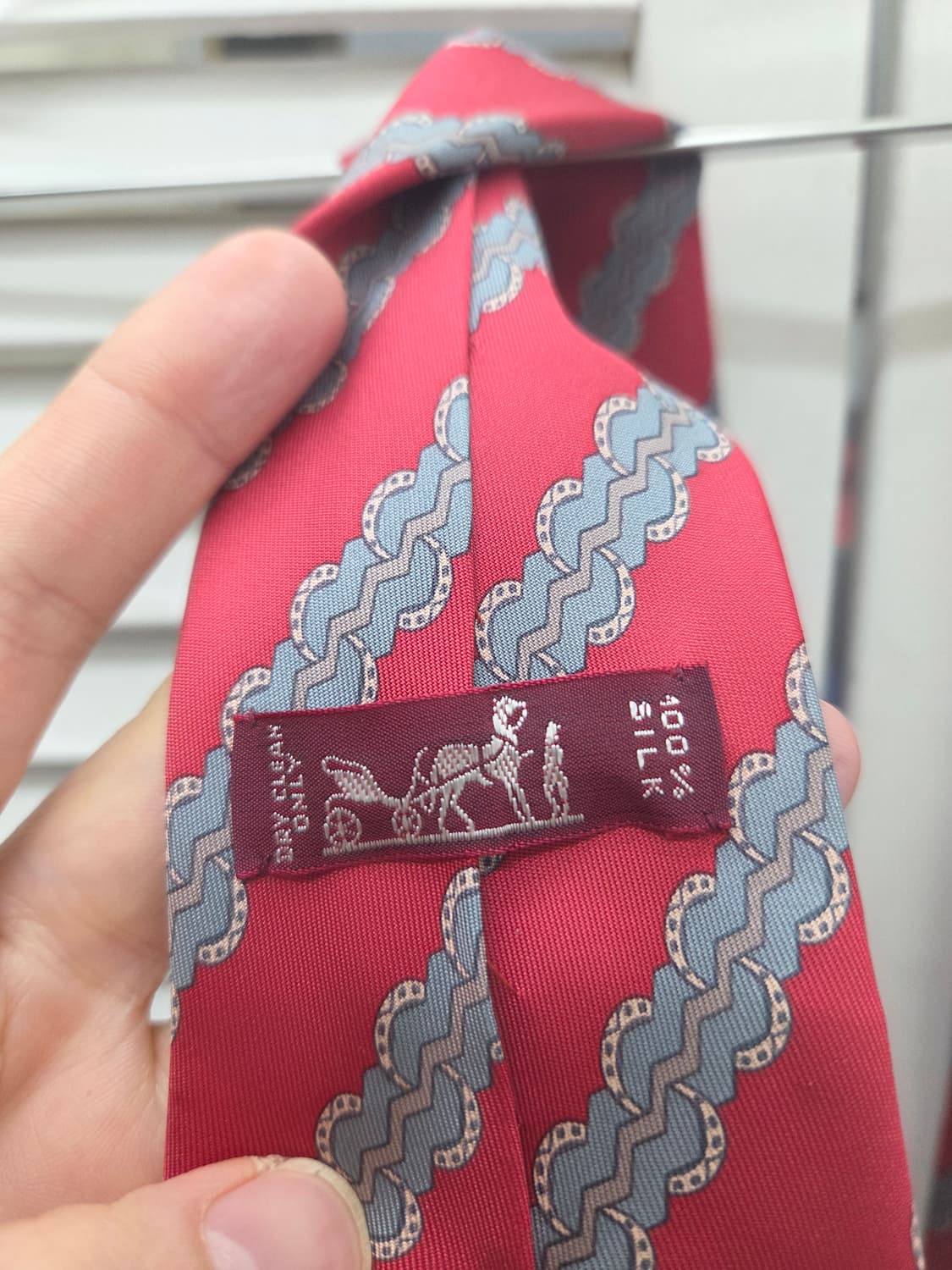 에르메스 패턴 타이 상품이미지4