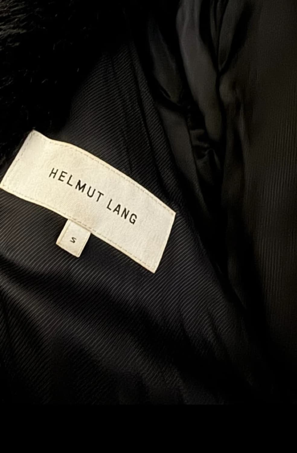 헬무트랭 블랙 퍼 후드 집업 S 상품이미지2