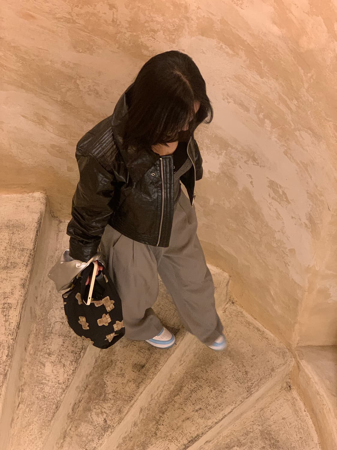 더일마 블랙 가죽 자켓 상품이미지6